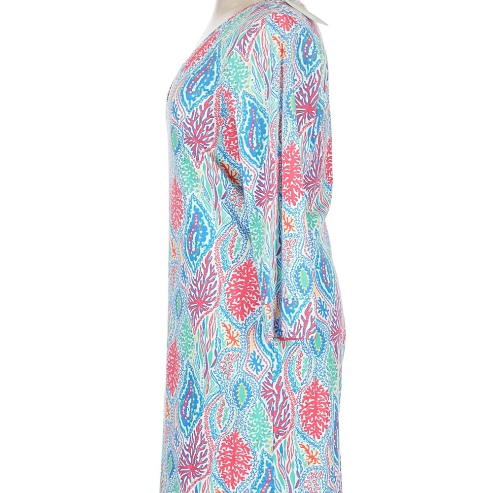 NWT Lilly Pulitzer XL Vibrant Leaf Pattern Dress - Picture 4 of 14